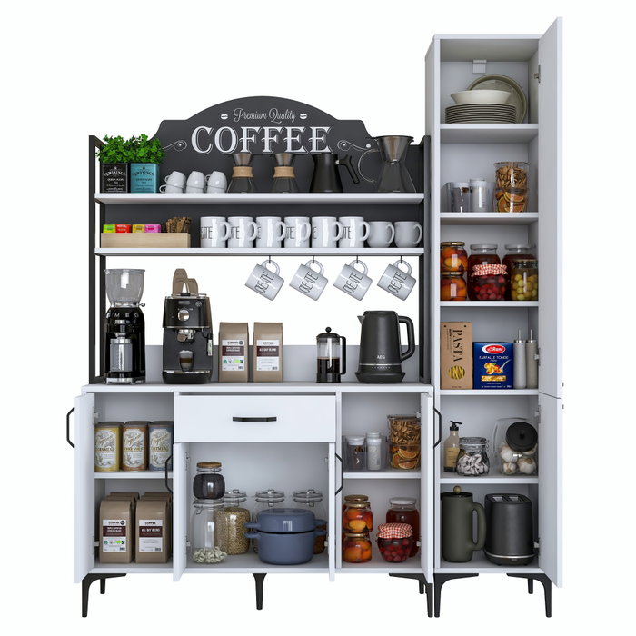 Hanah Home Armario Multiusos Blanco 160x198,6x40 cm